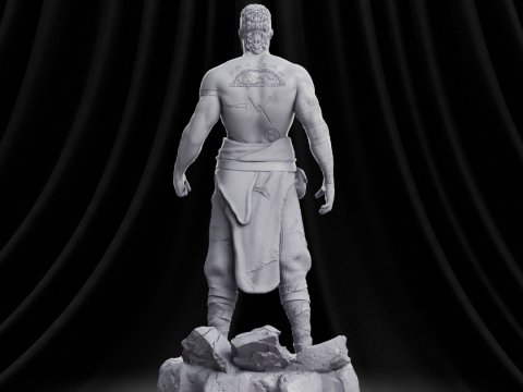 God of War - Baldur 3D-Druckmodell