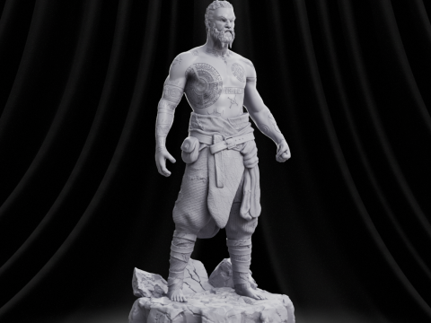 God of War - Baldur 3D-Druckmodell