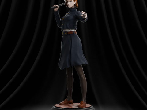 Nobara Kugisaki Jujutsu Kaisen 3Dプリントモデル