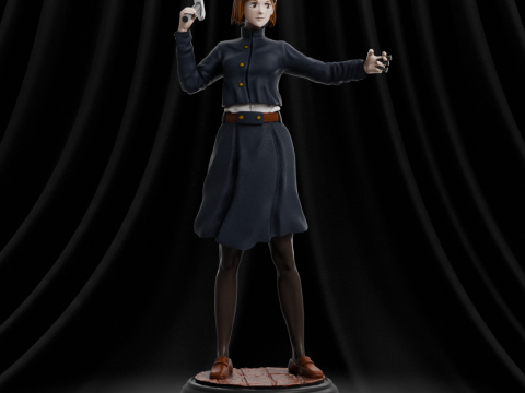 Nobara Kugisaki Jujutsu Kaisen 3Dプリントモデル