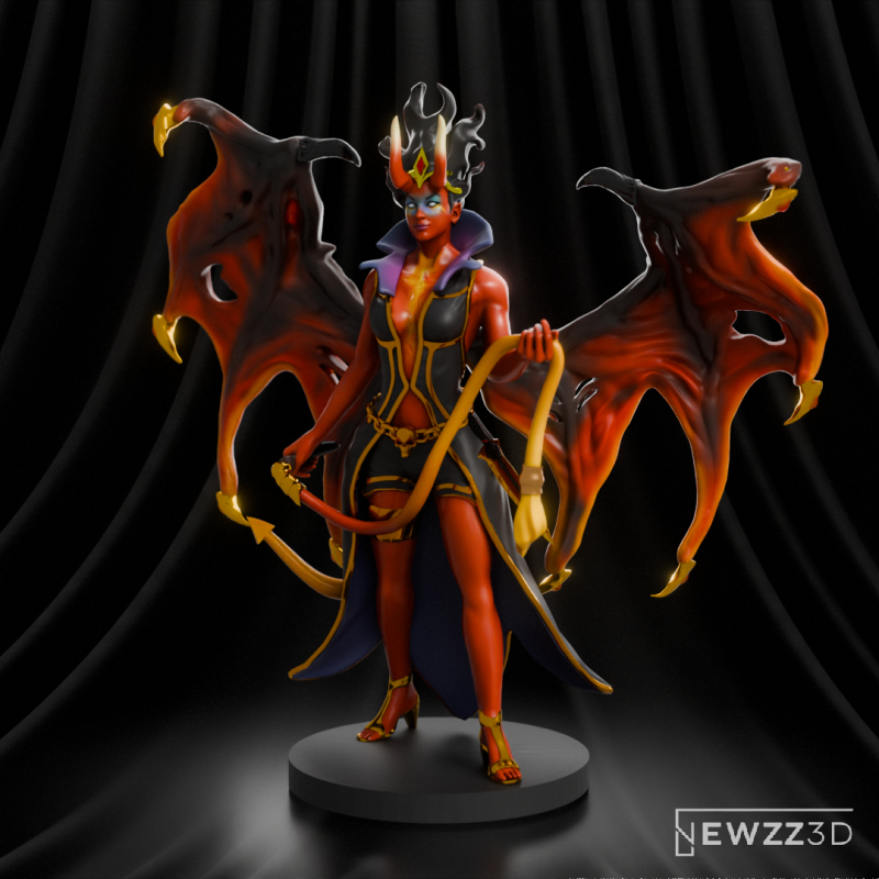 DOTA 2 Queen of Pain Arcana 3D Принт Модель .c4d .max .obj .3ds .fbx .stl .blend