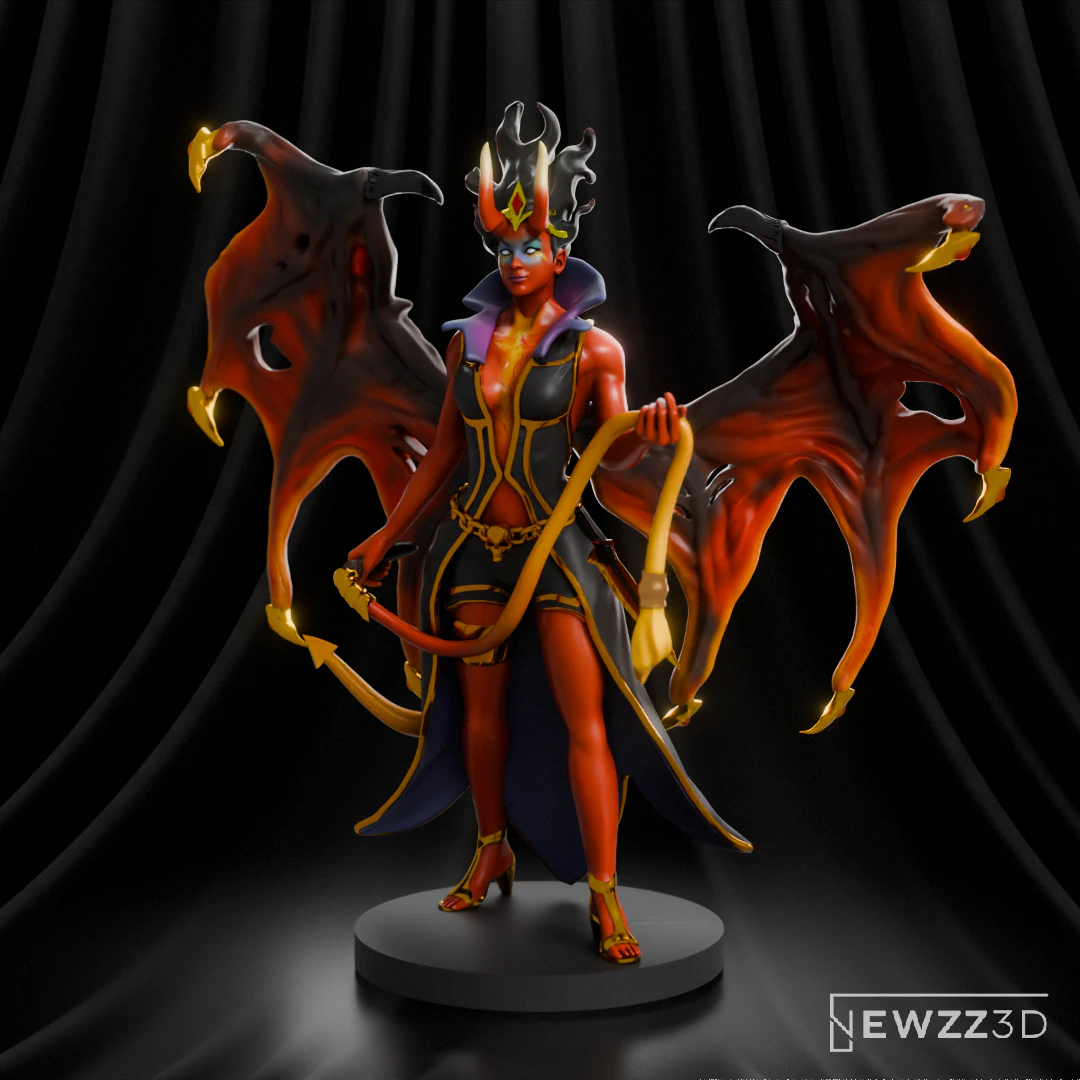 DOTA 2 Queen of Pain Arcana 3D Print Model .c4d .max .obj .3ds .fbx .stl .blend