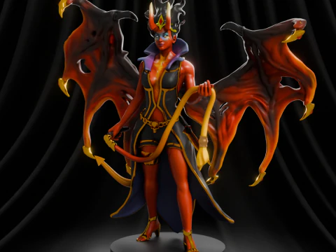 DOTA 2 Queen of Pain Arcana 3D Print Model