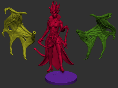 DOTA 2 Queen of Pain Arcana 3D Принт Модель