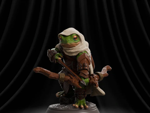 RPG Arquero Rana Modelo de impresión 3D