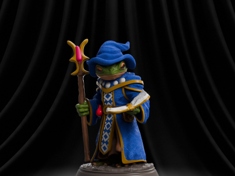 Frog Wizard RPG Modelo de Impressão 3D