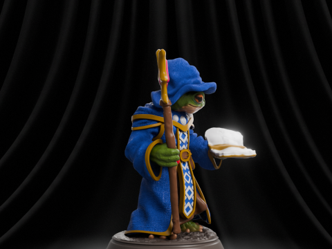 Frog Wizard RPG 3D Принт Модель