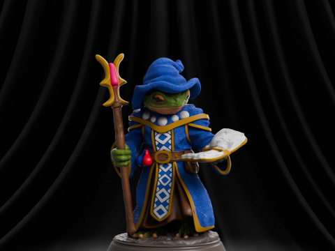 Frog Wizard RPG 3D Принт Модель