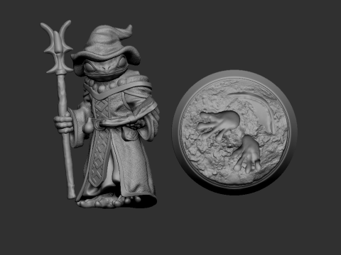 Frog Wizard RPG 3D Принт Модель