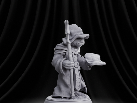 Frog Wizard RPG 3D Принт Модель