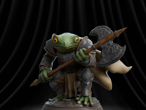 RPG guerrero rana Modelo de impresión 3D