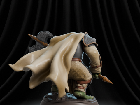 Frog Warrior RPG 3Dプリントモデル