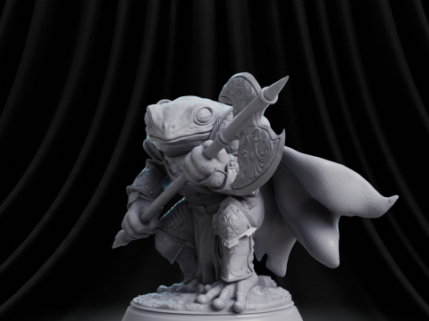 Frog Warrior RPG 3Dプリントモデル