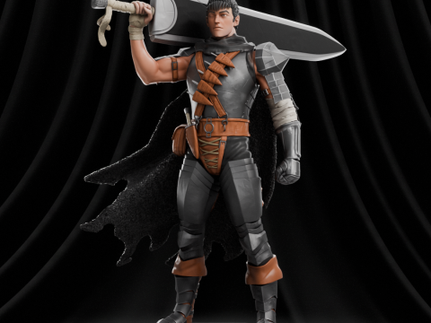 Guts - Berserk Modèles 3D en vedette