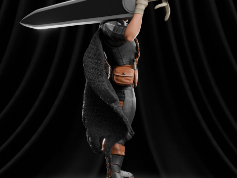 Guts - Berserk Modèles 3D en vedette