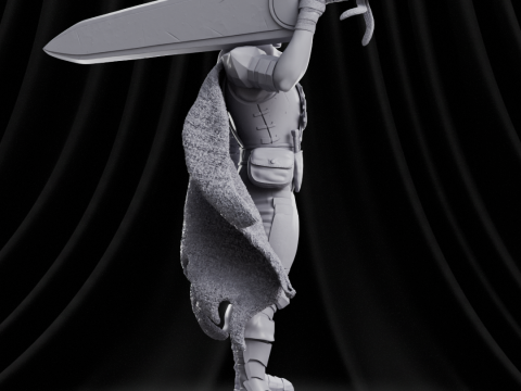 Guts - Berserk Modèles 3D en vedette