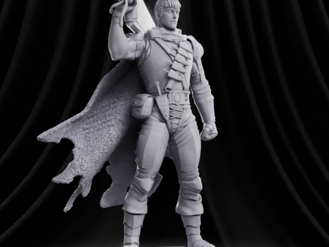 Guts - Berserk Modèles 3D en vedette