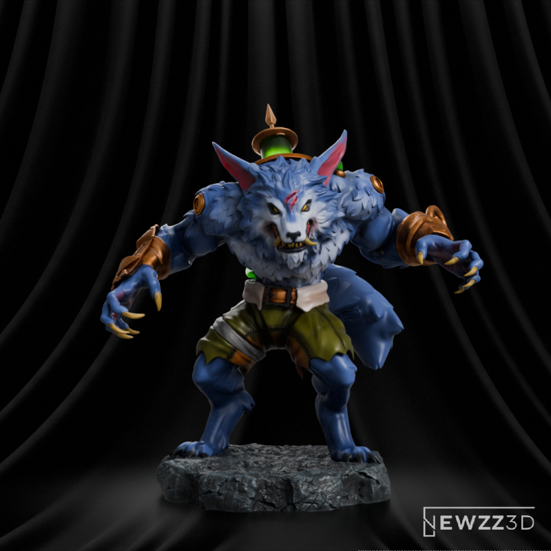 Warwick - League of Legends 3D printmodel .c4d .max .obj .3ds .fbx .stl .blend
