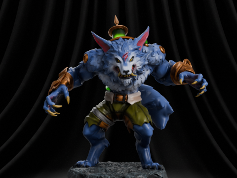 Warwick - League of Legends Modelo de Impressão 3D