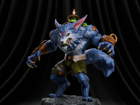 Warwick - League of Legends 3D printmodel