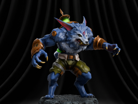 Warwick - League of Legends 3D printmodel