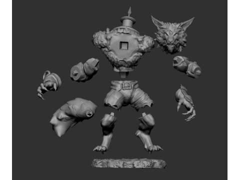 Warwick - League of Legends 3D printmodel