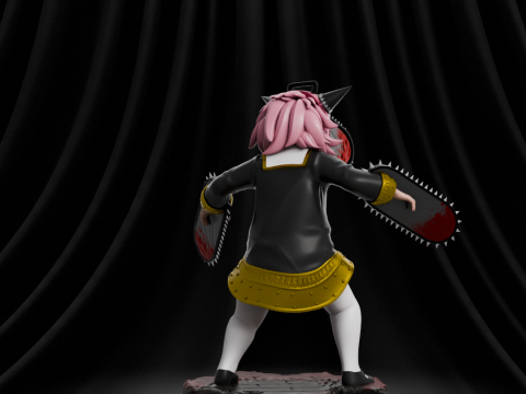 Anya Forger x Chainsaw 3D-Druckmodell