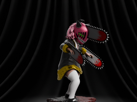 Anya Forger x Chainsaw 3D-Druckmodell