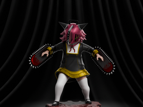Anya Forger x Chainsaw 3D-Druckmodell