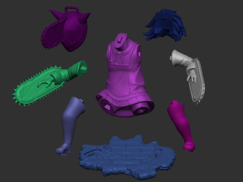 Anya Forger x Chainsaw 3D-Druckmodell