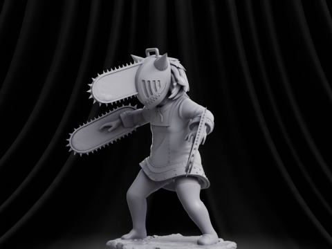 Anya Forger x Chainsaw 3D-Druckmodell