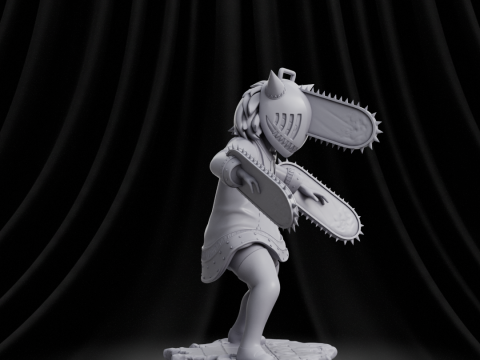Anya Forger x Chainsaw 3D-Druckmodell