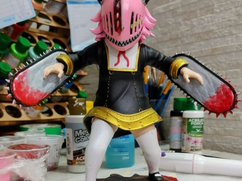 Anya Forger x Chainsaw 3D-Druckmodell