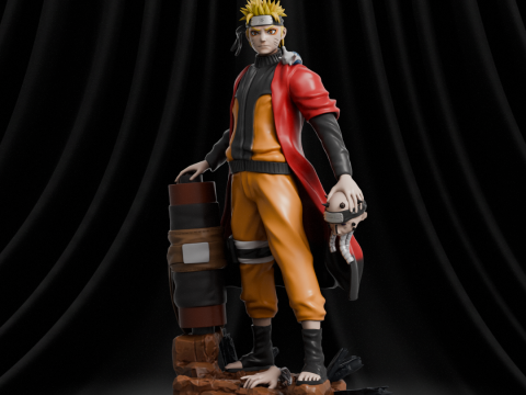 Naruto Sennin Mode 3D Print Model