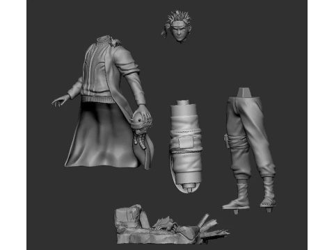 火影忍者模式 3D 打印模型