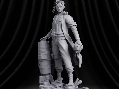 Naruto Sennin Mode 3Dプリントモデル