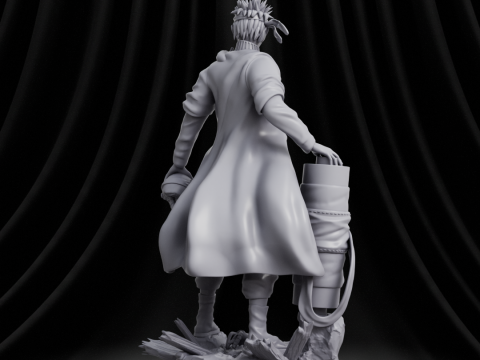 Naruto Sennin Mode 3Dプリントモデル