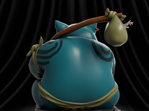 Pokemon Snorlax Yakuza 3D Print Model