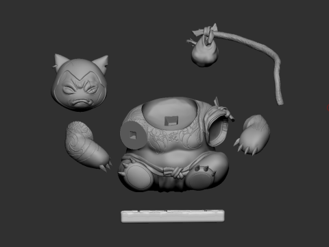 Pokemon Snorlax Yakuza 3D Print Model