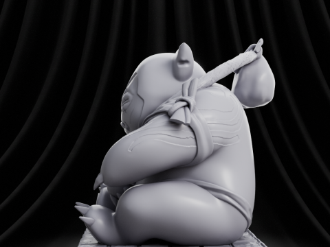 Pokemon Snorlax Yakuza 3D Print Model