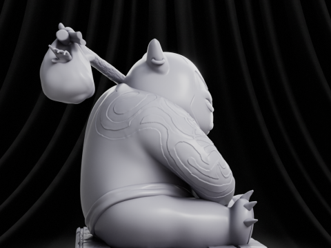 Pokemon Snorlax Yakuza 3D Print Model