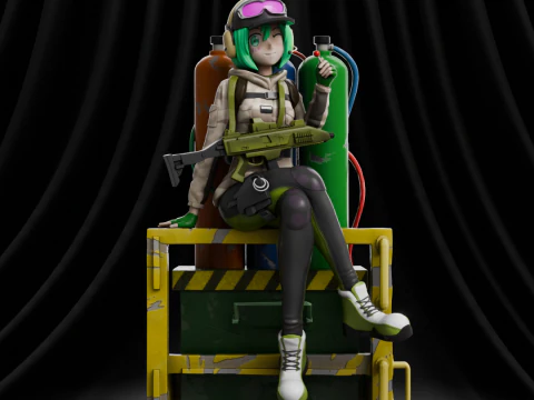 Ela Bosak Arco Iris Seis Anime Modelo de impresión 3D
