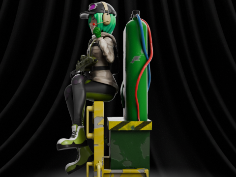 Ela Bosak Rainbow Six Anime 3D Print Model