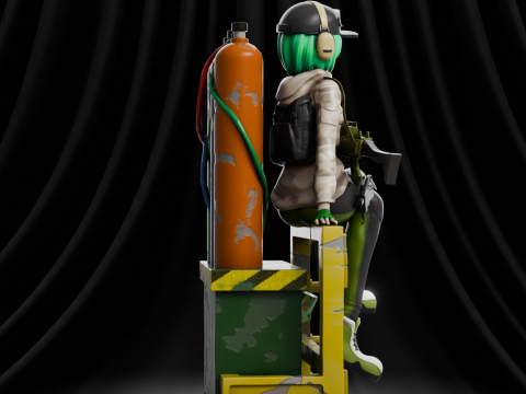 Ela Bosak Rainbow Six Anime 3D Print Model