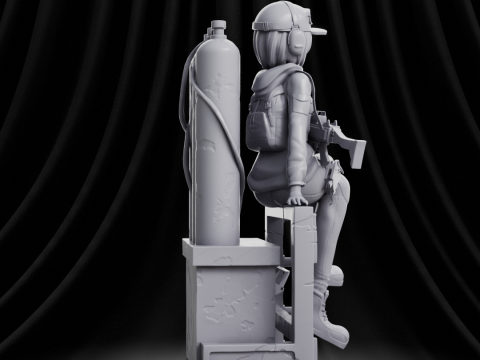 Ela Bosak Rainbow Six Anime 3D Print Model