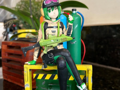 Ela Bosak Rainbow Six Anime 3D Print Model