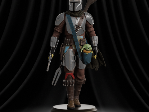 Din Djarin Mandalorian Mando 3D Print Model