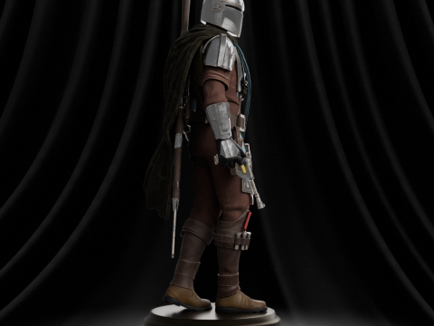Din Djarin Mandalorian Mando 3D Принт Модель