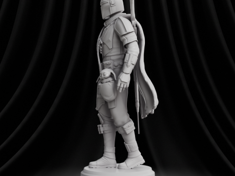 Din Djarin Mandalorian Mando 3D Принт Модель