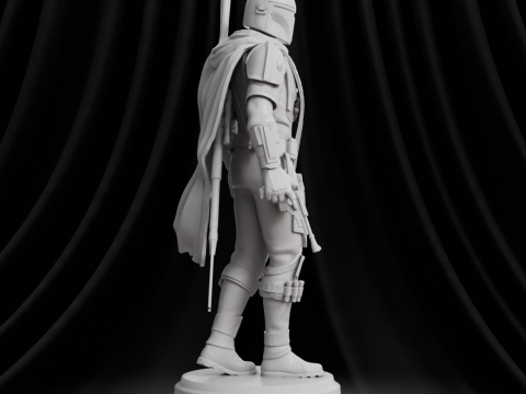 Din Djarin Mandalorian Mando 3D Принт Модель
